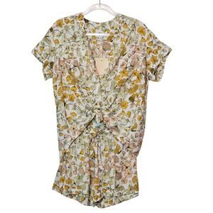 Piyama NWT Maggie Floral Pajama Set Two Piece Florence M Soft Lightweight